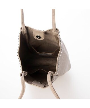 UNBILLION カシュカシュ cachecache / スタッズ付き縦型トートバッグ オーク