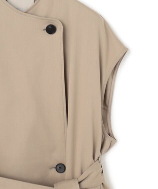 UNFILO スリーブレスコート ベージュ
