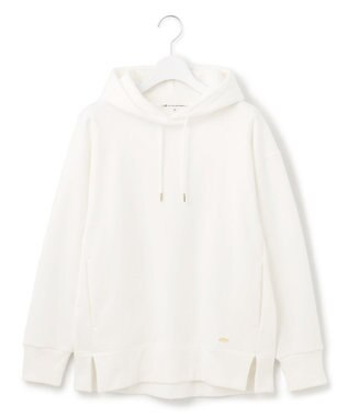 23区 【洗える】オーガニックコットンテリー プルオーバー フーディー ホワイト系
