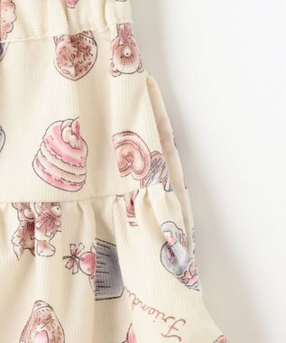 ANY KIDS スイーツ プリント キュロット エクリュ系