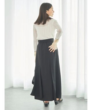 earth music&ecology シアー配色リブプルオーバー White