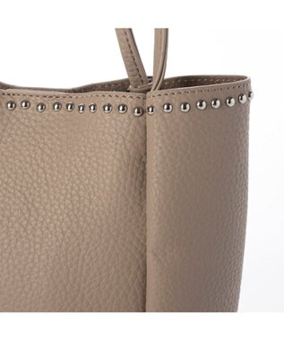 UNBILLION カシュカシュ cachecache / スタッズ付き縦型トートバッグ オーク