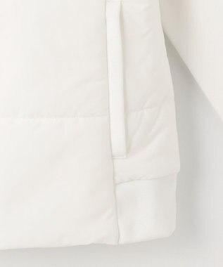 23区GOLF 【WOMEN】【撥水・ストレッチ】ニット×中綿ブルゾン ホワイト系