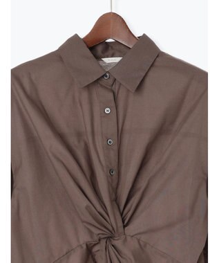 Te chichi ツイストデザインシャツ《2025Autumn catalog vol.2 item》 ブラウン