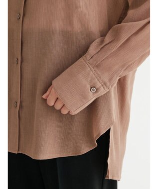 Green Parks ワッシャービッグシャツ Brown