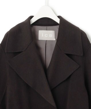 ICB L 【人気のため新色追加】ウールリバー トレンチコート バーントブラウン系