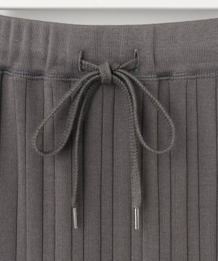 23区 【SLOW/洗える】ランダムリブフライス スカート グレー系