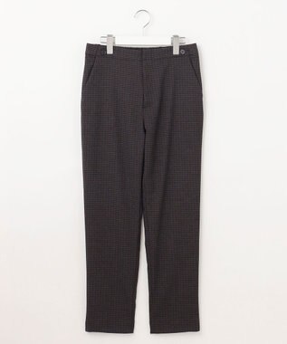 J.PRESS LADIES S 【洗える】30/2 TR ドビー ガンクラブ テーパード パンツ グレー系3