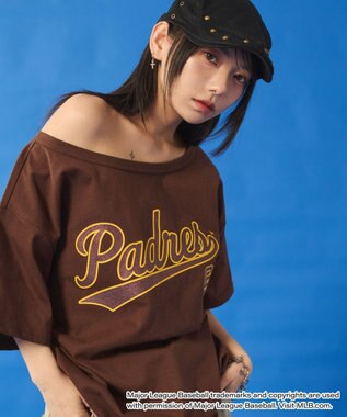 WEGO 別注MLBオフショルビッグT 柄3