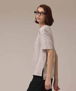 GRACE CONTINENTAL カットフォトTシャツ グレー