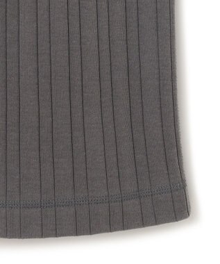 23区 【SLOW/洗える】ランダムリブフライス スカート グレー系