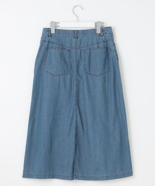 J.PRESS LADIES L 【洗える】4ozライトデニム スカート ダルブルー系