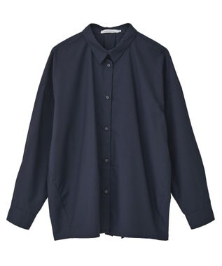 AMERICAN HOLIC イージーケアコクーンバックタックシャツ Navy