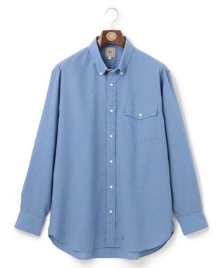 J.PRESS MEN 【KING SIZE】【HYBRID LINEN】ボタンダウンシャツ サックスブルー系