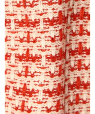 Green Parks ・ｆｕｒｒｙ　ｒａｔｅ　ツィードラメニットカーディガン Orange