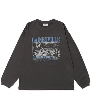 WEGO 【ユニセックス着用ITEM/MLサイズ展開】ヴィンテージライクグラフィックT（LS） 柄1