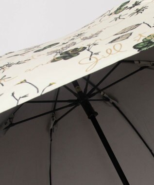 AURORA JILL STUART ジル スチュアート 晴雨兼用一段スライド傘 (ボタニカル柄) ライトグリーン