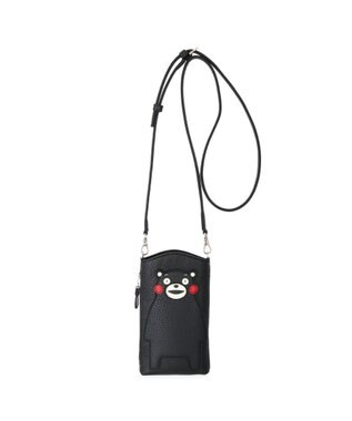 IBIZA 【くまモンコラボ商品】牛革　スマートフォンポシェット 黒
