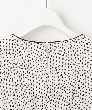 Feroux 【洗える】ショルダーオープンドット ワンピース ホワイト系5