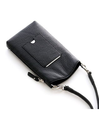 IBIZA 【くまモンコラボ商品】牛革　スマートフォンポシェット 黒