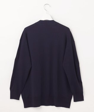 J.PRESS LADIES S 【洗える】レーヨンエリートストレッチ Vネック カーディガン ネイビー系