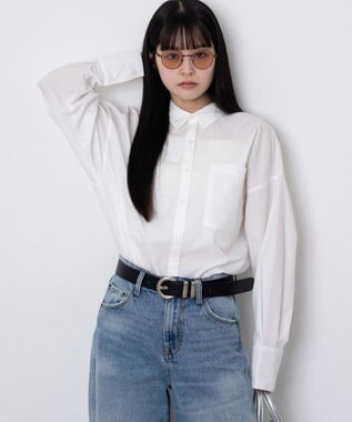 WEGO ボリュームBIGシャツ ホワイト