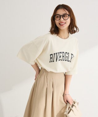 Green Parks ピグメントロゴＴシャツ Ecru