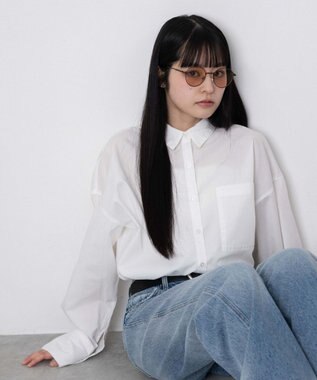 WEGO ボリュームBIGシャツ ホワイト