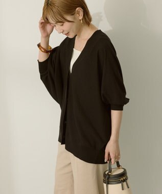 AMERICAN HOLIC 【先行予約】【WEB限定】UVカットドルマンカーディガン Black