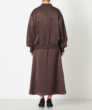 NAVE 【ReNAVE】タンブラーサテン ブルゾン ブラウン系