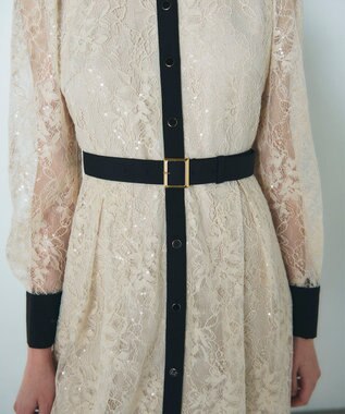 GRACE CONTINENTAL レーススパンコールワンピース キナリ