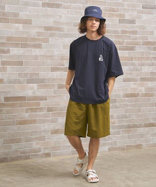 J.PRESS YORK STREET 【UNISEX】YALEバックプリント Tシャツ ネイビー系