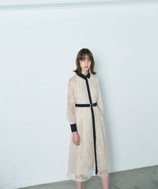 GRACE CONTINENTAL レーススパンコールワンピース キナリ