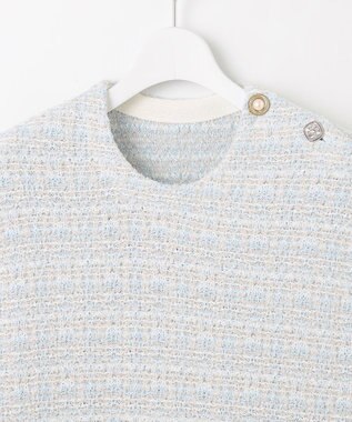 自由区 【Precious 5月号掲載】【カトリエムブーケ】Couleur tweed ツイードワンピース サックス系