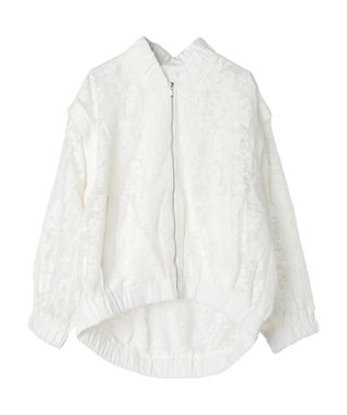 Green Parks ２ＷＡＹ　レースブルゾン Off White