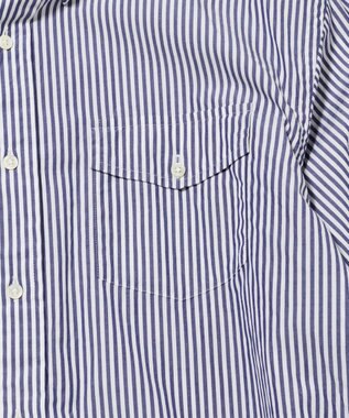 J.PRESS MEN 【J.PRESS ORIGINALS】【UNISEX】Cotton Broad Cloth Shirt / B.D. / Baggy-Fit ネイビー系1