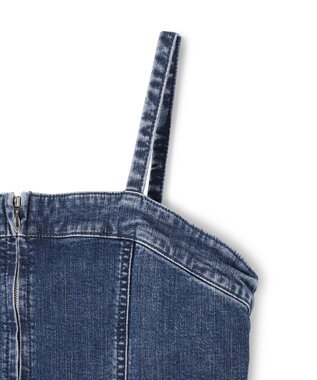 UNFILO L UNFILO DENIM オールインワン ミッドブルー