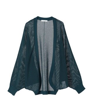 AMERICAN HOLIC ニュアンスメッシュニットカーディガン Green