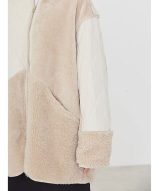 AMERICAN HOLIC キルポカボアＭｉｘキルティングコート Light Beige