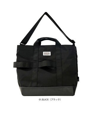 ROOTOTE 1368【撥水加工】SN.グランデ.2way.シェア-A 01：ブラック