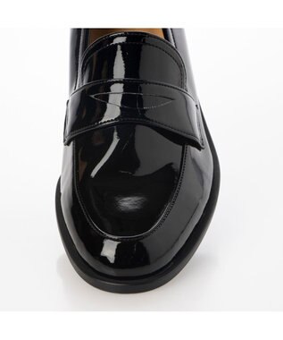 MODE ET JACOMO <MODE ET JACOMO>【レイン対応】コインローファー ブラックエナメル