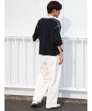 CRAFT STANDARD BOUTIQUE 接触冷感/UVカット/イージーケア/ストレッチ/ゲームシャツ-A Navy