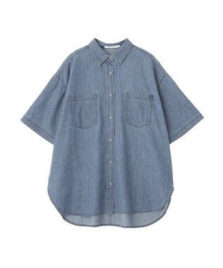 AMERICAN HOLIC Ｗポケット半袖デニムシャツ Indigo