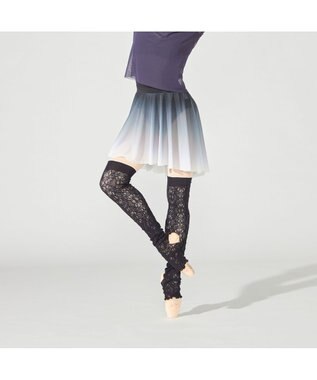 Chacott 【ノーソーイングニット】ポワントカバーレッグウォーマー ブラック