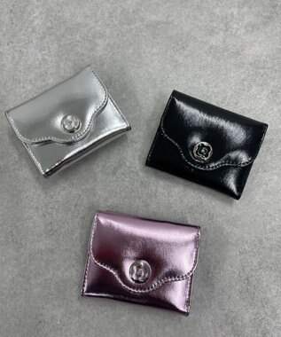 WEGO フラワーレターミニウォレット ピンク