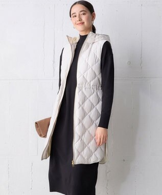 UNFILO 【TAION×UNFILO】フード付き ジレ アイボリー