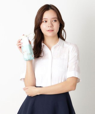 MOONBAT 【WEB限定/一級遮光99.99%】晴雨兼用折りたたみ日傘 ポール&ジョー(PAUL & JOE ACCESSOIRES)クリザンテーム/バイカラー 雨の日OK 遮熱 簡単開閉 UV 晴雨兼用 ミントグリーン