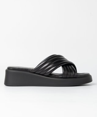 BONTRE 【BONTRE/ボントレ】パフィーステッチクロスサンダル/40351-US ブラック