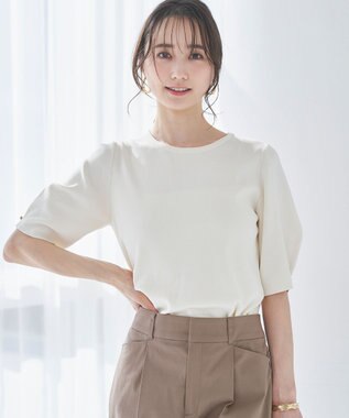 ANY SIS L 【洗える】コクーンスリーブ ニット