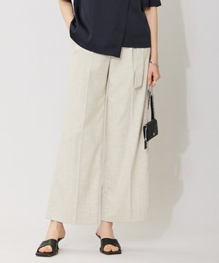  【洗える】Vi/Peブッチャー タックワイドパンツ